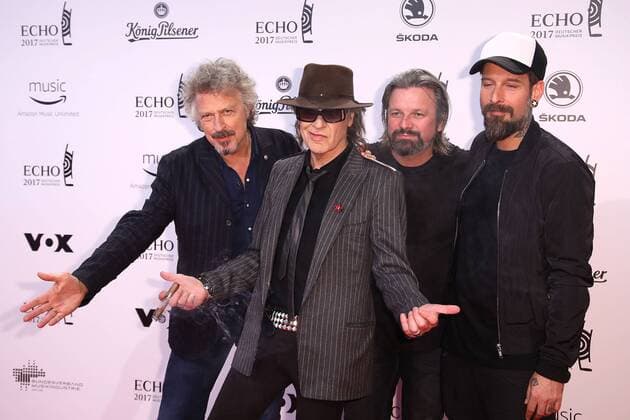 Wolfgang Niedecken, Udo Lindenberg, Henning Wehland und Daniel Wirtz bei der Verleihung vom Echo am 06.04.2017 in Berlin Echo Verleihung 2017 in Berlin 