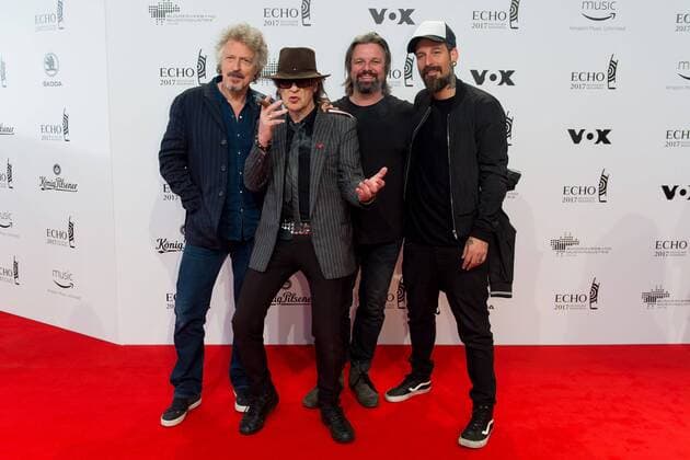 Berlin, Germany 06.04.2017, Echo 2017 Deutscher Musikpreis, Wolfgang Niedecken, Udo Lindenberg, Henning Wehland und Daniel Wirtz ( DeFodi001