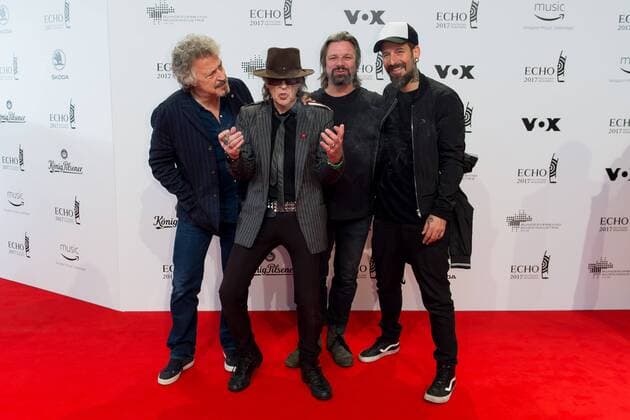 Berlin, Germany 06.04.2017, Echo 2017 Deutscher Musikpreis, Wolfgang Niedecken, Udo Lindenberg, Henning Wehland und Daniel Wirtz ( DeFodi001