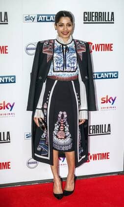 Indian actress Freida Pinto attends the UK TV Premiere of Guerrilla at Curzon Bloomsbury, The Brunswick, London. APRIL 6th 2017  SLIx17727