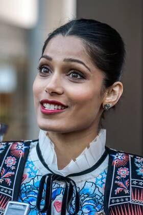 Indian actress Freida Pinto attends the UK TV Premiere of Guerrilla at Curzon Bloomsbury, The Brunswick, London. APRIL 6th 2017  SLIx17727