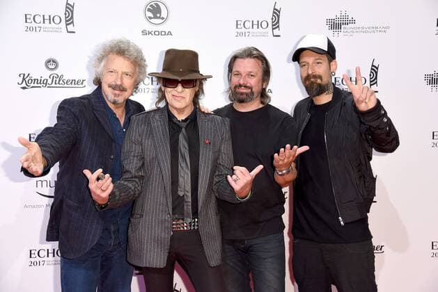 Wolfgang Niedecken, Udo Lindenberg, Henning Wehland, Daniel Wirtz Roter Teppich zur Echo Verleihung 2017 in der Messe Berlin am 06.04.2017
