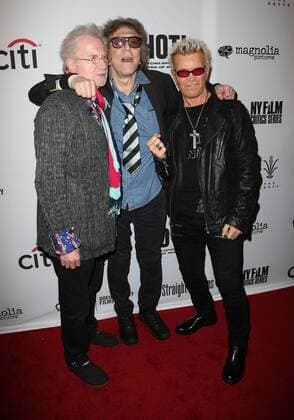 April 5, 2017 - Los Angeles, CA, United States - 05 April 2017 - Los Angeles, California - Mick Rock, Billy Idol. SHOT! The Psycho-Spiritual Mantra of Rock held at Pacific Theatres at The Grove. Photo Credit: AdMedia Los Angeles United States - ZUMAa123 20170405_zaa_a123_139 Copyright: xAdmediax