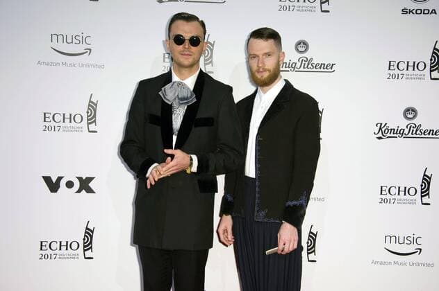Theo Hutchcraft, Adam Anderson (Hurts) bei der 26. Verleihung des Deutschen Musikpreises Echo 2017 in der Messe Berlin. Berlin, 06.04.2017 Foto:xF.xKernx xFuturexImage