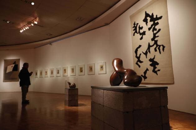 Bilder des Tages Bilder des Tages April 7, 2017 - Mexico - EUM20170407CUL04.JPG.CIUDAD DE MEXICO Exhibition Exposicion-Arp.- Recorrido por la exposicion Arp, dedicada al artista franco-aleman Hans Arp, el viernes 7 de abril de 2017 en el Museo de Arte Moderno. Foto: Agencia EL UNIVERSAL Yadin Xolalpa EVZ Mexico  - ZUMAu78_ 20170407_zaf_u78_104 Copyright: xYadinxXolalpax