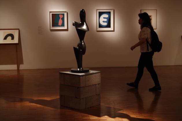 April 7, 2017 - Mexico - EUM20170407CUL05.JPG.CIUDAD DE MEXICO Exhibition Exposicion-Arp.- Recorrido por la exposicion Arp, dedicada al artista franco-aleman Hans Arp, el viernes 7 de abril de 2017 en el Museo de Arte Moderno. Foto: Agencia EL UNIVERSAL Yadin Xolalpa EVZ Mexico  - ZUMAu78_ 20170407_zaf_u78_105 Copyright: xYadinxXolalpax