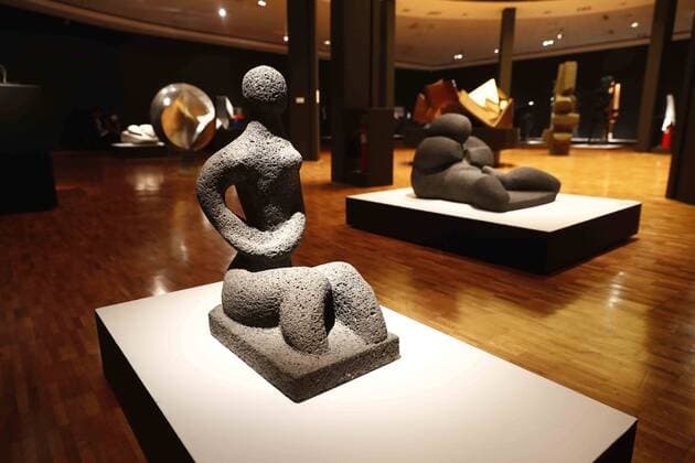 April 7, 2017 - Mexico - EUM20170407CUL06.JPG.CIUDAD DE MEXICO Exhibition Exposicion-Arp.- Recorrido por la exposicion Arp, dedicada al artista franco-aleman Hans Arp, el viernes 7 de abril de 2017 en el Museo de Arte Moderno. Foto: Agencia EL UNIVERSAL Yadin Xolalpa EVZ Mexico  - ZUMAu78_ 20170407_zaf_u78_106 Copyright: xYadinxXolalpax