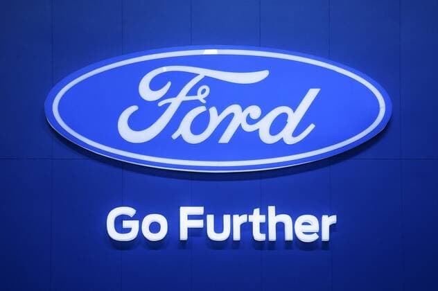 April 7, 2017 - Bangkok, Bangkok, Thailand - Logo of Ford at the 38th Bangkok International Motor Show in Bangkok, Thailand, on April 7, 2017. Bangkok Thailand  - ZUMAn230 20170407_zaa_n230_308 Copyright: xAnusakxLaowilasx