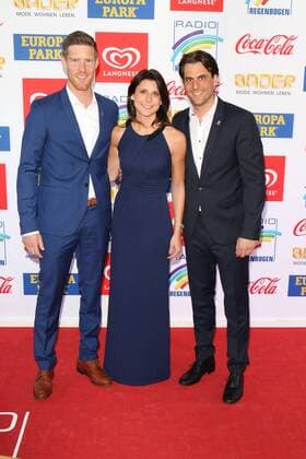 Ann-Kathrin Mack mit Nicolas Kopf und Bruder Thomas Mack Radio Regenbogen Award 2017 EuropaPark Rust Freizeitpark Dome Rust 07. April 2017