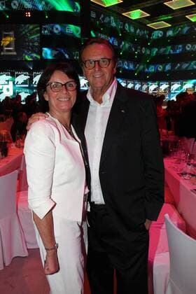Roland Mack mit Ehefrau Marianne Radio Regenbogen Award 2017 EuropaPark Rust Freizeitpark Dome Rust 07. April 2017