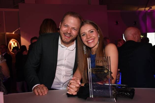 Mario Barth und Victoria Swarovski Radio Regenbogen Award 2017 EuropaPark Rust Freizeitpark Dome Rust 07. April 2017