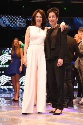 Iris Berben und Dunja Hayali bei der Verleihung vom Radio Regenbogen Award im Europapark Rust am 7.04.2017 in Rust Radio Regenbogen Award 2017 im Europapark in Rust 