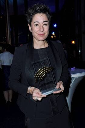 RADIO REGENBOGEN AWARD 2017. Dunja Hayali anläßlich der Verleihung des Medienpreises aus Baden-Württemberg Radio Regenbogen Award am 07.04.2017 im Europapark Rust.