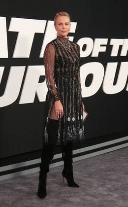 April 8, 2017 - New York, New York, U.S. - CHARLIZE THERON attends the World Premiere of The Fate of the Furious .Radio City Music Hall, NYC.April 8, 2017.Photos by , Photos Inc. New York U.S. - ZUMAms4_ 20170408_zaf_ms4_002 Copyright: xSoniaxMoskowitzx