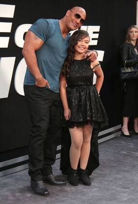 April 8, 2017 - New York, New York, U.S. - DWAYNE JOHNSON , EDEN ESTRELLA attend the World Premiere of The Fate of the Furious .Radio City Music Hall, NYC.April 8, 2017.Photos by , Photos Inc. New York U.S. - ZUMAms4_ 20170408_zaf_ms4_031 Copyright: xSoniaxMoskowitzx