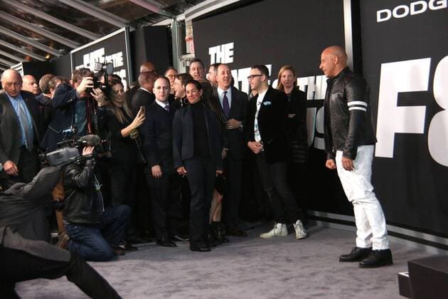 April 8, 2017 - New York, New York, U.S. - VIN DIESEL attends the World Premiere of The Fate of the Furious .Radio City Music Hall, NYC.April 8, 2017.Photos by , Photos Inc. New York U.S. - ZUMAms4_ 20170408_zaf_ms4_057 Copyright: xSoniaxMoskowitzx