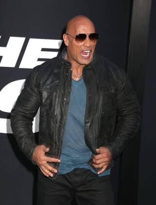 April 8, 2017 - New York, New York, U.S. - Actor DWAYNE JOHNSON aka THE ROCK attends the New York Premiere of The Fate of the Furious held at Radio City Music Hall, New York U.S. - ZUMAk03_ 20170408_zaf_k03_019 Copyright: xNancyxKaszermanx