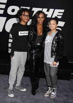 April 8, 2017 - New York, New York, U.S. - Stylist JUNE AMBROSE and her children attend the New York Premiere of The Fate of the Furious held at Radio City Music Hall, New York U.S. - ZUMAk03_ 20170408_zaf_k03_020 Copyright: xNancyxKaszermanx