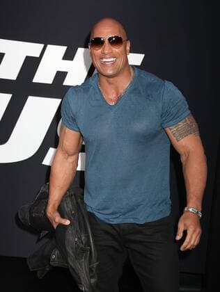 April 8, 2017 - New York, New York, U.S. - Actor DWAYNE JOHNSON aka THE ROCK attends the New York Premiere of The Fate of the Furious held at Radio City Music Hall, New York U.S. - ZUMAk03_ 20170408_zaf_k03_037 Copyright: xNancyxKaszermanx