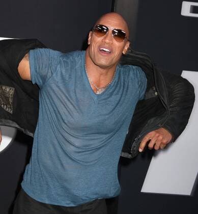 April 8, 2017 - New York, New York, U.S. - Actor DWAYNE JOHNSON aka THE ROCK attends the New York Premiere of The Fate of the Furious held at Radio City Music Hall, New York U.S. - ZUMAk03_ 20170408_zaf_k03_043 Copyright: xNancyxKaszermanx