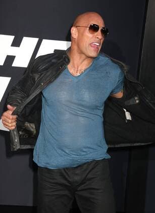 April 8, 2017 - New York, New York, U.S. - Actor DWAYNE JOHNSON aka THE ROCK attends the New York Premiere of The Fate of the Furious held at Radio City Music Hall, New York U.S. - ZUMAk03_ 20170408_zaf_k03_048 Copyright: xNancyxKaszermanx