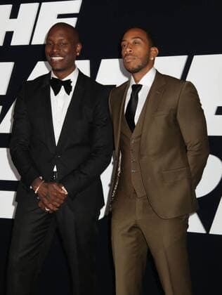 April 8, 2017 - New York, New York, U.S. - Actors rappers TYRESE GIBSON and CHRIS LUDACRIS BRIDGES attend the New York Premiere of The Fate of the Furious held at Radio City Music Hall, New York U.S. - ZUMAk03_ 20170408_zaf_k03_303 Copyright: xNancyxKaszermanx