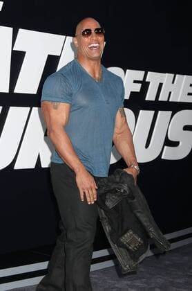 April 8, 2017 - New York, New York, U.S. - Actor DWAYNE JOHNSON aka THE ROCK attends the New York Premiere of The Fate of the Furious held at Radio City Music Hall, New York U.S. - ZUMAk03_ 20170408_zaf_k03_069 Copyright: xNancyxKaszermanx