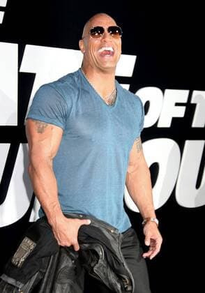 April 8, 2017 - New York, New York, U.S. - Actor DWAYNE JOHNSON aka THE ROCK attends the New York Premiere of The Fate of the Furious held at Radio City Music Hall, New York U.S. - ZUMAk03_ 20170408_zaf_k03_070 Copyright: xNancyxKaszermanx