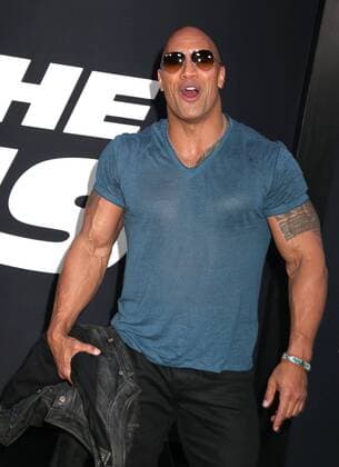 April 8, 2017 - New York, New York, U.S. - Actor DWAYNE JOHNSON aka THE ROCK attends the New York Premiere of The Fate of the Furious held at Radio City Music Hall, New York U.S. - ZUMAk03_ 20170408_zaf_k03_072 Copyright: xNancyxKaszermanx