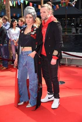 Alina Süggeler, Andi Weizel (Frida Gold) bei der Weltpremiere des Kinofilms Conni & Co 2 im CineStar IMAX im Sony Center in Berlin am 09.04.2017