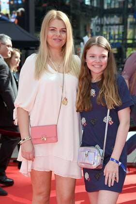 Anne-Sophie Briest mit Tochter Faye Montana bei der Weltpremiere des Kinofilms Conni & Co 2 im CineStar IMAX im Sony Center in Berlin am 09.04.2017
