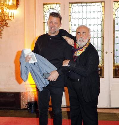 Udo Walz und Carsten Thamm bei der Premiere -Der Gloeckner von Notre Dame im Theater des Westens in Berlin.