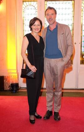 Sebastian Koch und Frederike Hartz bei der Premiere zu dem Musical nach dem Disney-Film - Der Gloeckner von Notre Dame - im Theater des Westens, Kantstrasse, Berlin Copyright imago stock&people GmbH Tinkeres Datum: 09.04.2017 Musical Der Gloeckner von Notre Dame