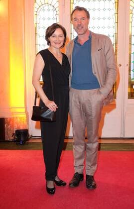 Sebastian Koch und Frederike Hartz bei der Premiere zu dem Musical nach dem Disney-Film - Der Gloeckner von Notre Dame - im Theater des Westens, Kantstrasse, Berlin Copyright imago stock&people GmbH Tinkeres Datum: 09.04.2017 Musical Der Gloeckner von Notre Dame