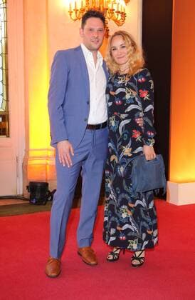 Katharine Mehrling und Freund Philipp Kain bei der Premiere zu dem Musical nach dem Disney-Film - Der Gloeckner von Notre Dame - im Theater des Westens, Kantstrasse, Berlin Copyright imago stock&people GmbH Tinkeres Datum: 09.04.2017 Musical Der Gloeckner von Notre Dame