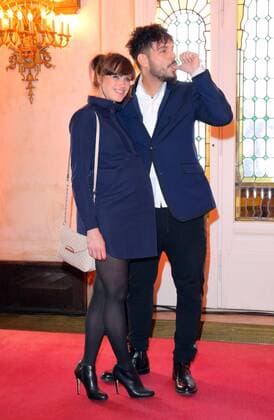 Nevio Passaro mit Freundin Verena Haber (schwanger) bei der Premiere zu dem Musical nach dem Disney-Film - Der Gloeckner von Notre Dame - im Theater des Westens, Kantstrasse, Berlin Copyright imago stock&people GmbH Tinkeres Datum: 09.04.2017 Musical Der Gloeckner von Notre Dame