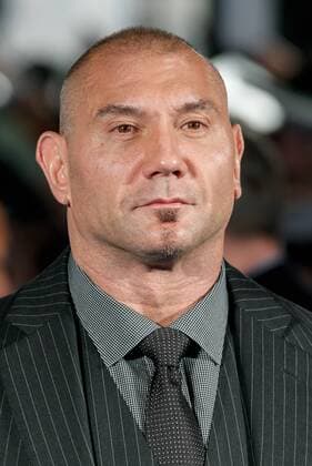 Actor Dave Bautista poses for cameras during the Galaxy Carpet Event for the film Guardians of the Galaxy Vol. 2 at the Shin-toyosu Brillia Running Stadium on April 10, 2017, Tokyo, Japan. The cast members appeared on stage alongside Japanese voice actors to greet the fans. The world tour of this red carpet event continues worldwide, kicking off in Japan. The film will be release in Japan on May 12.  (gxta_guardiansofthegalaxy2vol028)