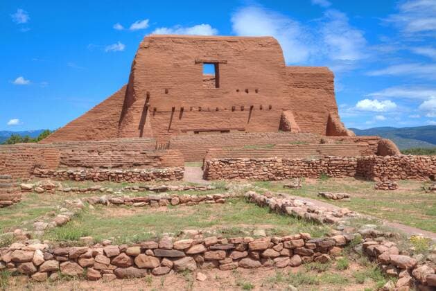 Ruins of the Mission Nuestra Senora de Los Angeles de Porciuncula de los Pecos, 17th century, Pecos, New Mexico, United States of America, North America Copyright: RichardxMaschmeyer 801-2007