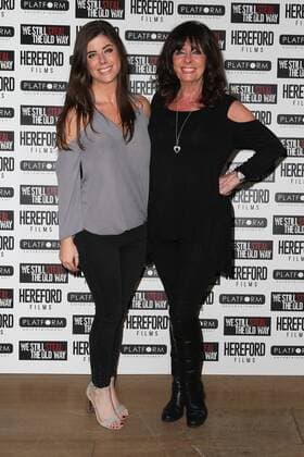 English actress Louise Michelle and her mum English actress Vicki Michelle attend We Still Steal The Old Way Special Film Screening at The Soho Hotel in London. APRIL 12th 2017  MISx17755