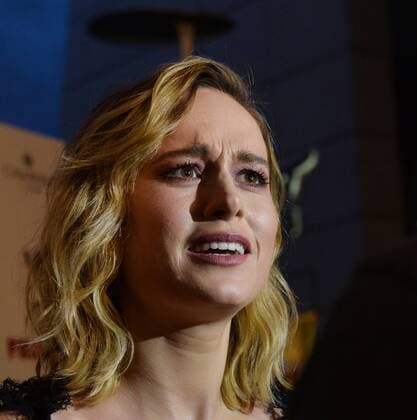 Cast member Brie Larson attends the premiere of the motion picture crime thriller Free Fire at the ArcLight Cinema Dome in the Hollywood section of Los Angeles on April 13, 2017. Storyline: Set in Boston in 1978, a meeting in a deserted warehouse between two gangs turns into a shootout and a game of survival.  LAP2017041320 JIMxRUYMEN