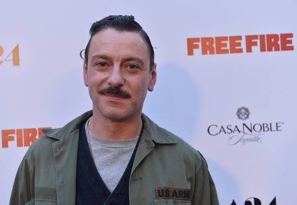Cast member Enzo Cilenti attends the premiere of the motion picture crime thriller Free Fire at the ArcLight Cinema Dome in the Hollywood section of Los Angeles on April 13, 2017. Storyline: Set in Boston in 1978, a meeting in a deserted warehouse between two gangs turns into a shootout and a game of survival.  LAP2017041321 JIMxRUYMEN