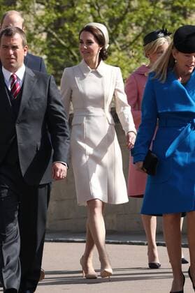 . 16 04 2017. London, United Kingdom. Royals arriving for the Easter Sunday church service at Windsor Castle, United Kingdom.  xStephenxLockx xi-Imagesx IIM-14899-0003