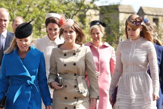 . 16 04 2017. London, United Kingdom. Royals arriving for the Easter Sunday church service at Windsor Castle, United Kingdom.  xStephenxLockx xi-Imagesx IIM-14899-0010
