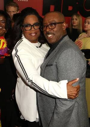 April 18, 2017 - New York, New York, U.S. - Executive Producer OPRAH WINFREY and actor COURTNEY B. VANCE attend the New York Premiere of The Immortal Life of Henrietta Lacks held at the SVA Theater. New York U.S. - ZUMAk03_ 20170418_zaf_k03_139 Copyright: xNancyxKaszermanx