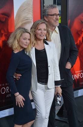 Cast member Cheryl Ladd (C) and her husband Brian Russell and daughter Jordan Ladd attend the premiere of the motion picture dramatic thriller Unforgettable at TCL Chinese Theatre in the Hollywood section of Los Angeles on April 18, 2017. Storyline: A woman sets out to make life hell for her ex-husband s new wife.  LAP2017041830 JIMxRUYMEN