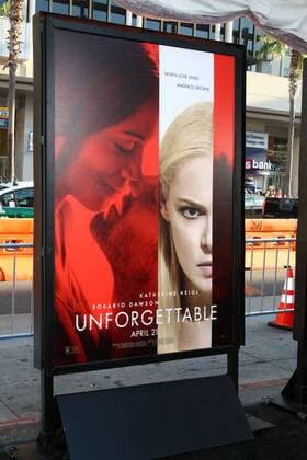 April 18, 2017 - Los Angeles, CA, USA - LOS ANGELES - APR 18: Unforgettable poster at the Unforgettable Premiere at TCL Chinese Theater IMAX on April 18, 2017 in Los Angeles, CA Los Angeles USA - ZUMAb170 20170418_zap_b170_118 Copyright: xKayxBlakex
