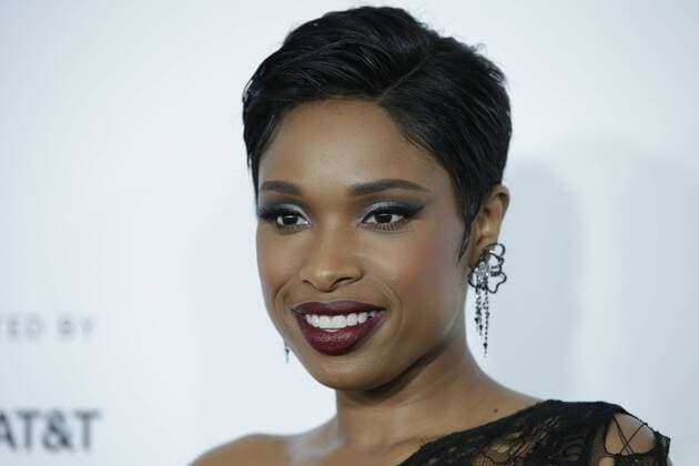 Jennifer Hudson arrives on the red carpet at the Clive Davis: The Soundtrack Of Our Lives Premiere at Radio City Music Hall on April 19, 2017 in New York City.  NYP20170419151 JOHNxANGELILLO