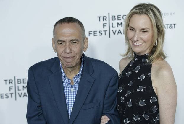 Gilbert Gottfried arrives on the red carpet at the Clive Davis: The Soundtrack Of Our Lives Premiere at Radio City Music Hall on April 19, 2017 in New York City.  NYP20170419158 JOHNxANGELILLO