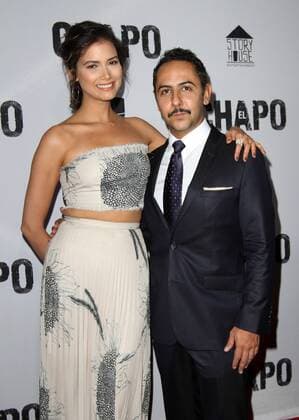 April 19, 2017 - Los Angeles, CA, United States - 19 April 2017 - Los Angeles, California - Abril Schreiber and Humberto Busto. UnivisionÃ¢â‚¬â ¢s Ã¢â‚¬â ¢El ChapoÃ¢â‚¬â ¢ Original Series Premiere Event held at The Landmark Theatre. Photo Credit: AdMedia Los Angeles United States - ZUMAa123 20170419_zaa_a123_002 Copyright: xAdmediax