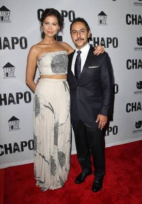 April 19, 2017 - Los Angeles, CA, United States - 19 April 2017 - Los Angeles, California - Abril Schreiber and Humberto Busto. UnivisionÃ¢â‚¬â ¢s Ã¢â‚¬â ¢El ChapoÃ¢â‚¬â ¢ Original Series Premiere Event held at The Landmark Theatre. Photo Credit: AdMedia Los Angeles United States - ZUMAa123 20170419_zaa_a123_004 Copyright: xAdmediax